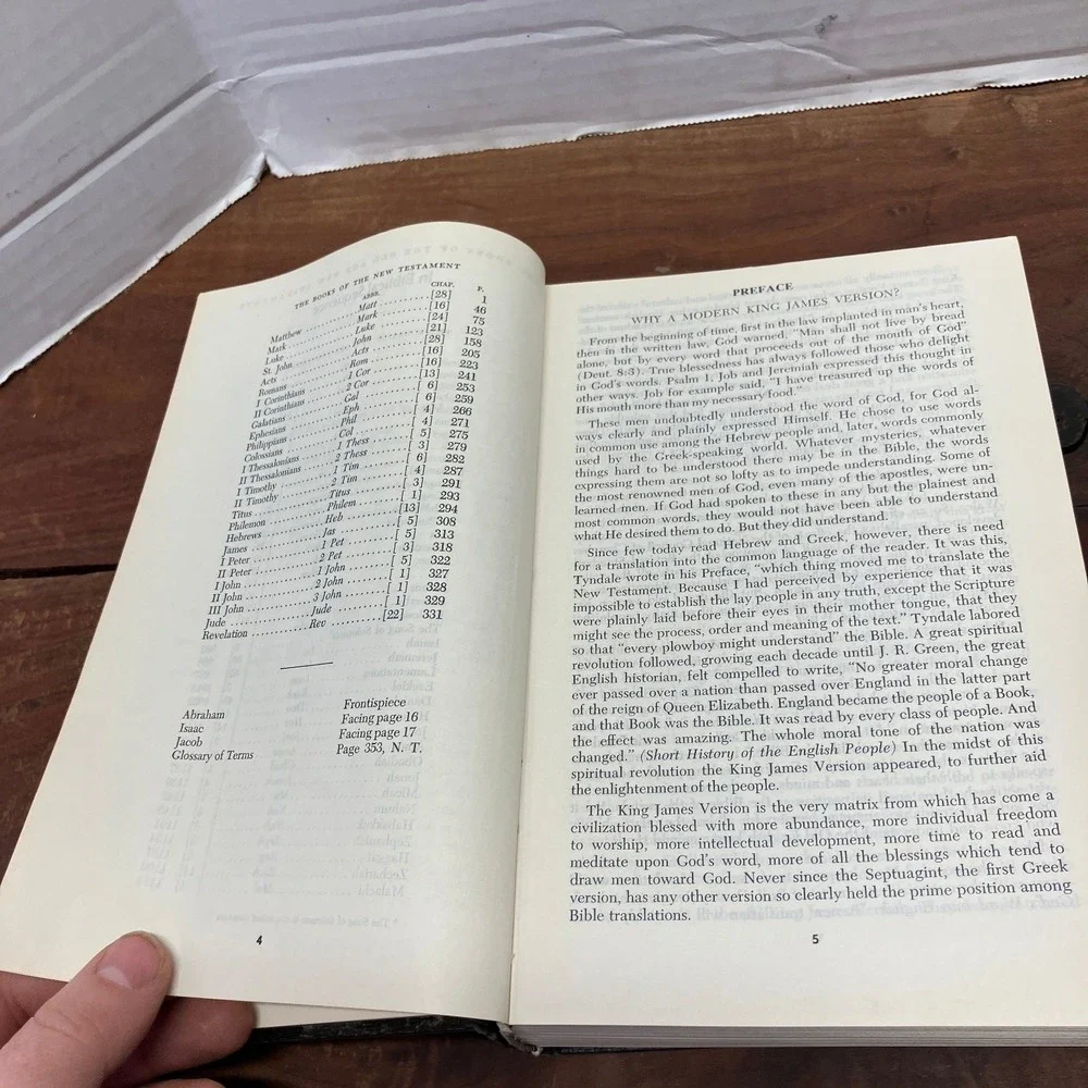 Modern King James Version Holy Bible Jay P. Green 1962 First Edition Illustrated